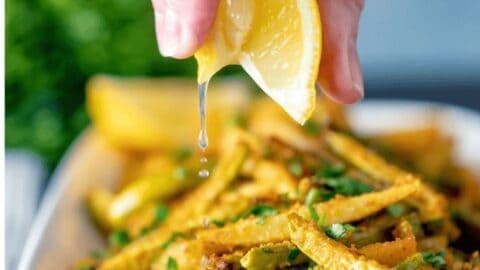 Healthy Tindora Sabji prepared in an air fryer in just 10 minutes.