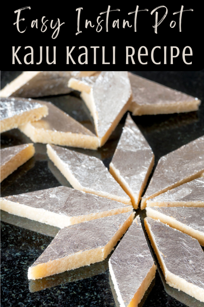 Instant pot Kaju Katli recipe
