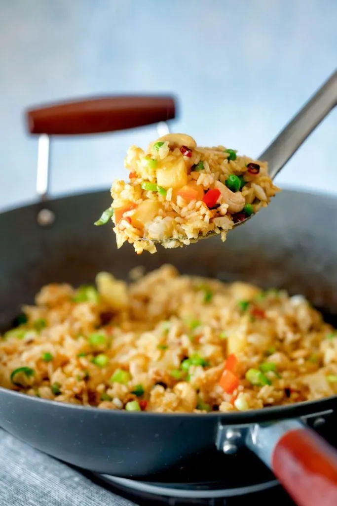 Thai pineapple fried rice recipe