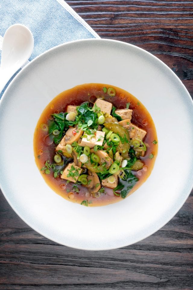 Easy Tofu Soup - The Belly Rules The Mind