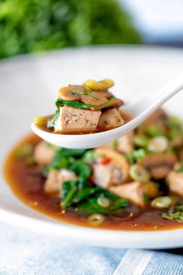 Easy Tofu Soup - The Belly Rules The Mind