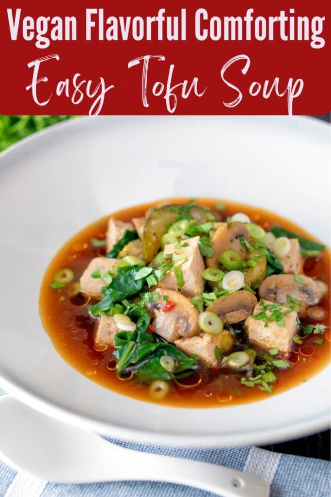Easy Tofu Soup Recipe The Belly Rules The Mind