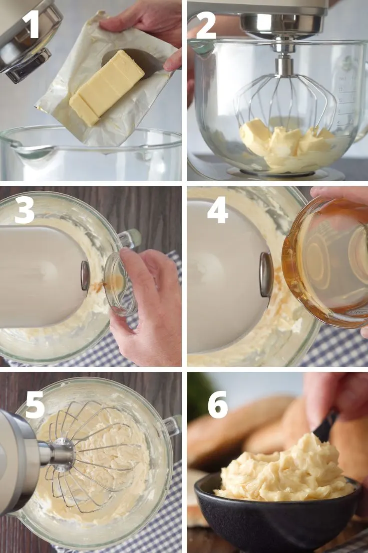 step by step recipe to make Whipped Honey Butter