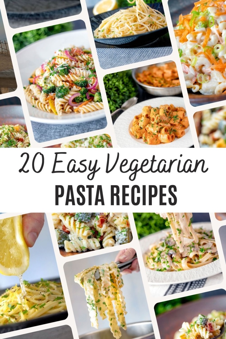 20 Easy Vegetarian Pasta Recipes - The Belly Rules The Mind