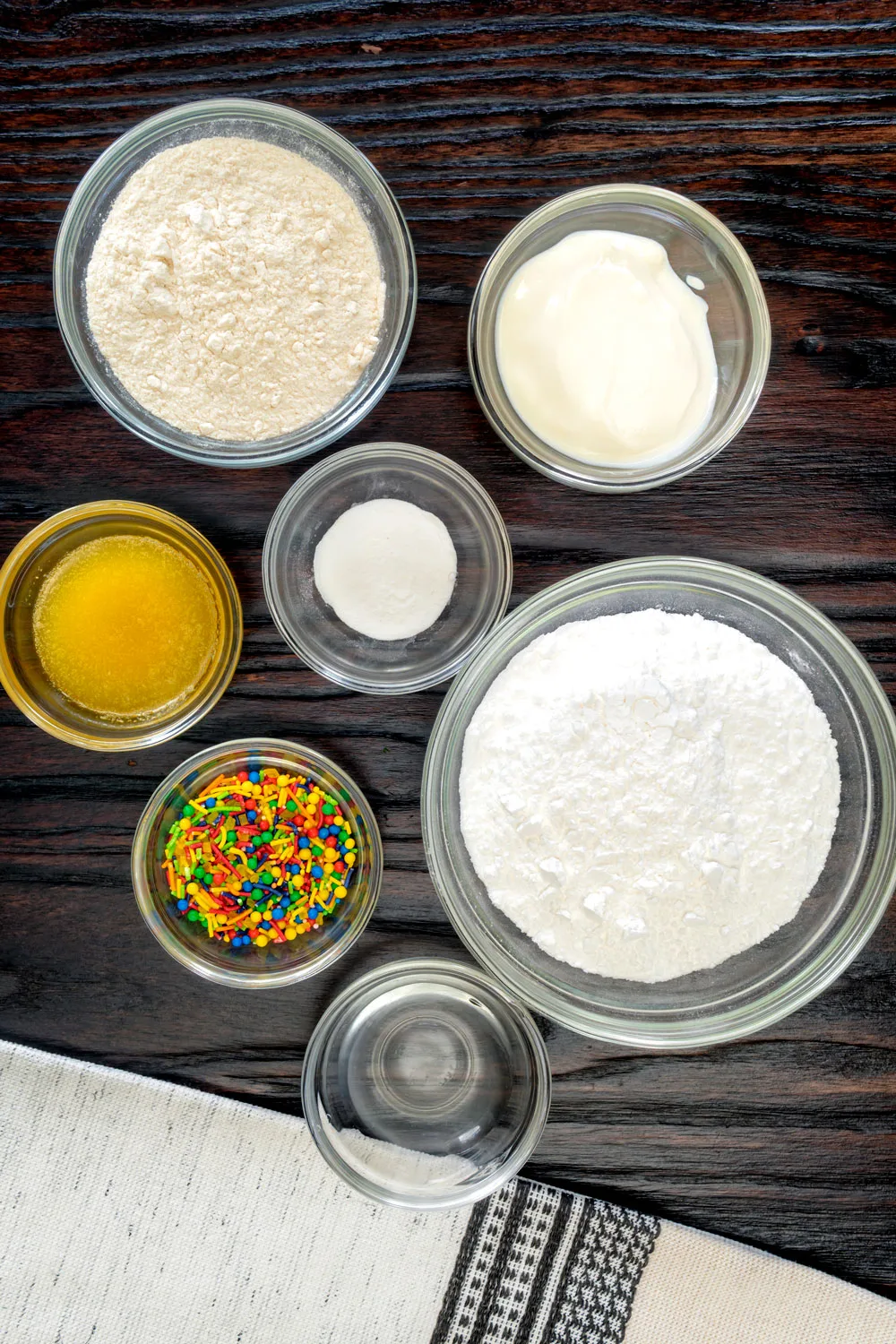 ingredients to make vegan donuts