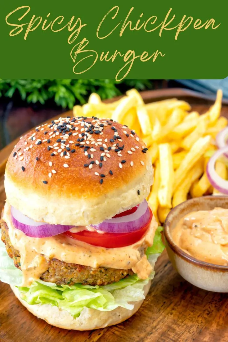 Spicy Chickpea burger