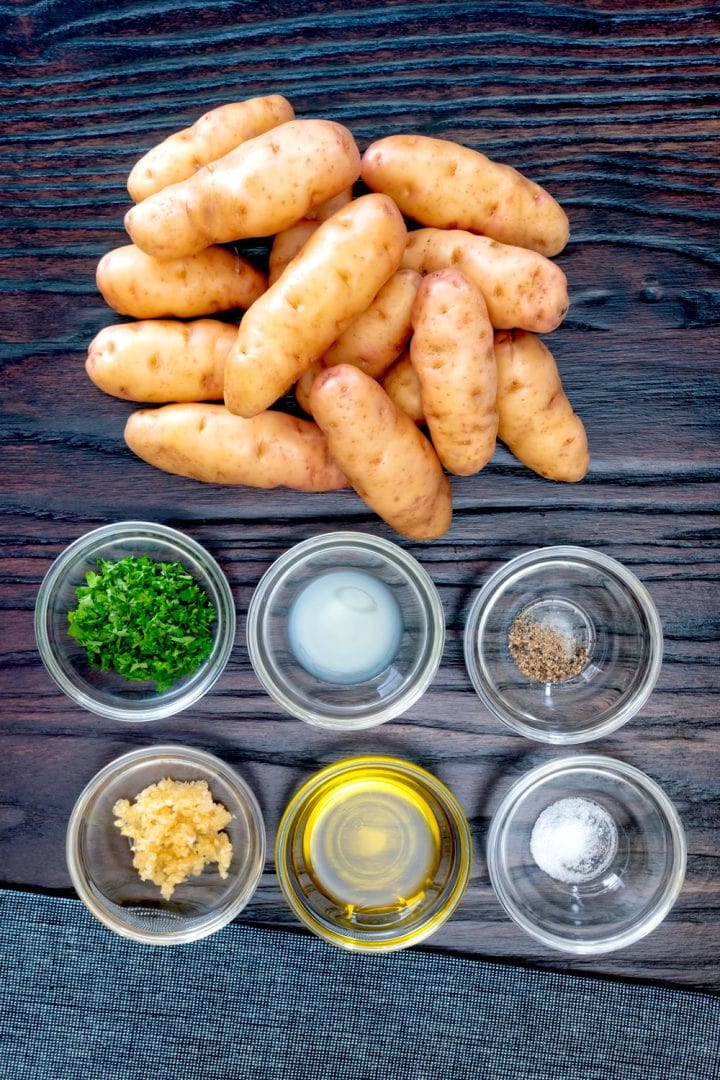 Air Fryer Roasted Fingerling Potatoes The Belly Rules The Mind