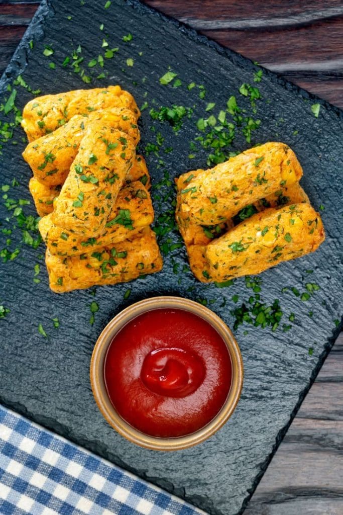 Homemade Air Fryer Corn Nuggets Recipe BellyRulesTheMind