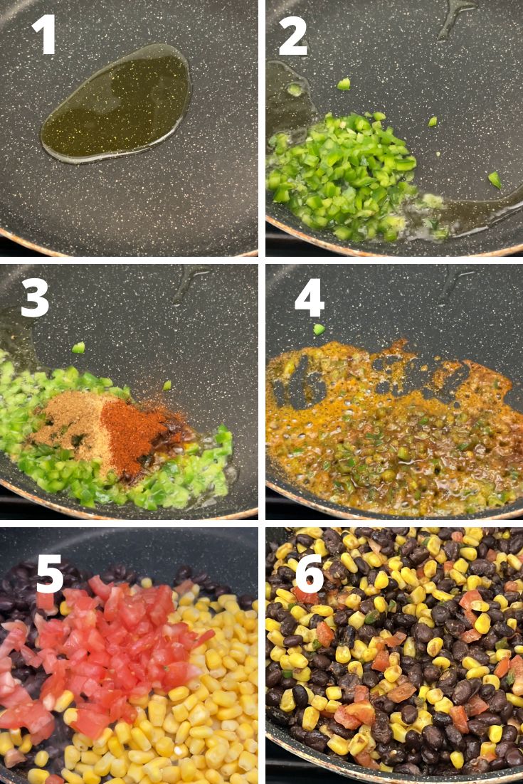 steps to make black bean quesadilla recipe