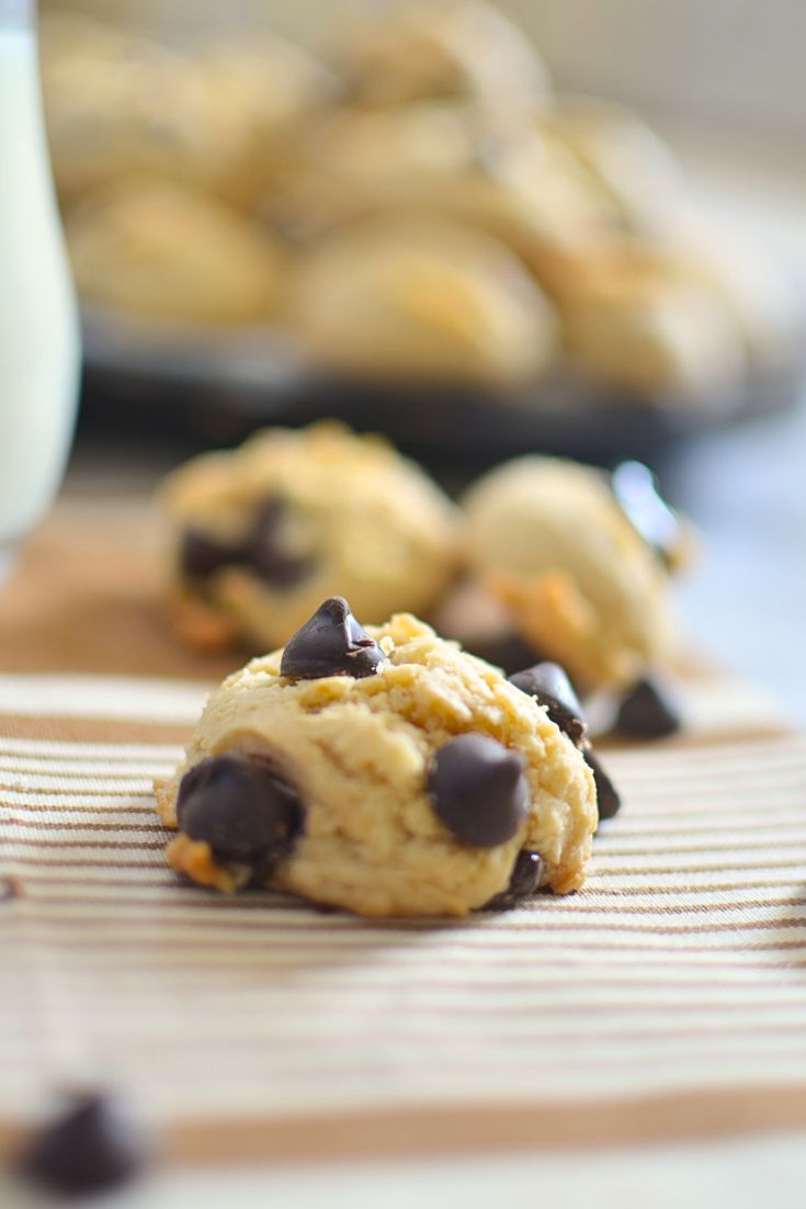 grab one and eat the scrumptious chocolate chip cookies.