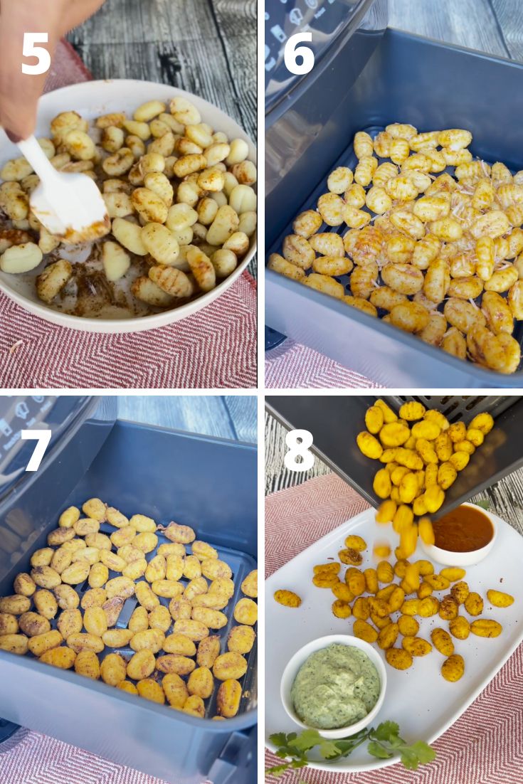 step by step recipe to make Air fryer Gnocchi