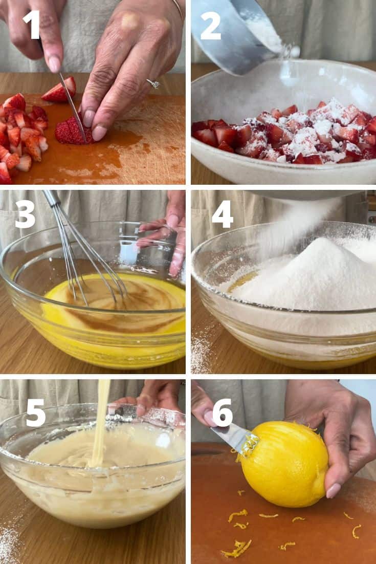 steps to make strawberry pound cake recipe