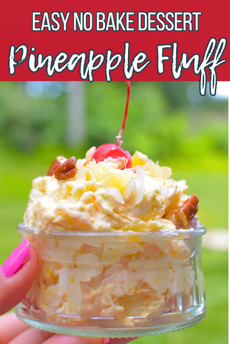 Pineapple fluff dessert