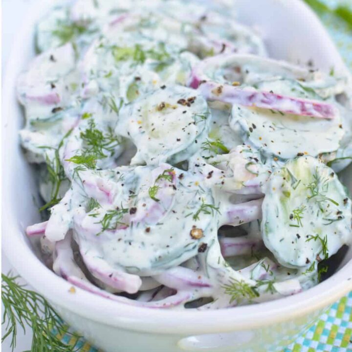 Viral Greek Cucumber Salad