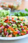 kachumber on a plate