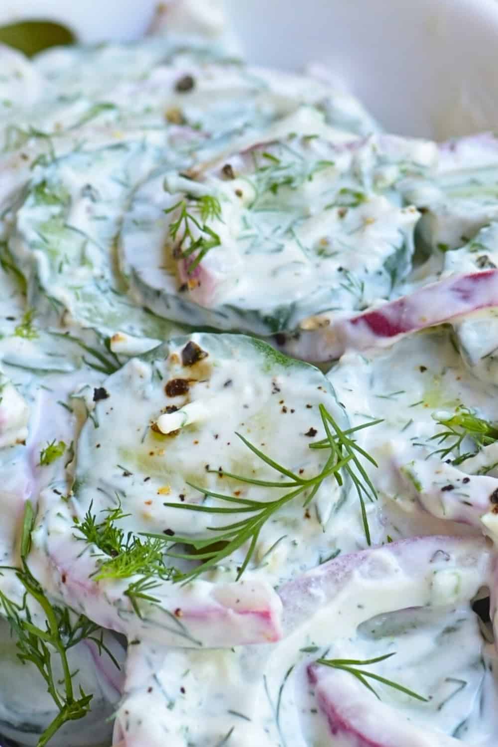 Creamy Cucumber Dill Salad 