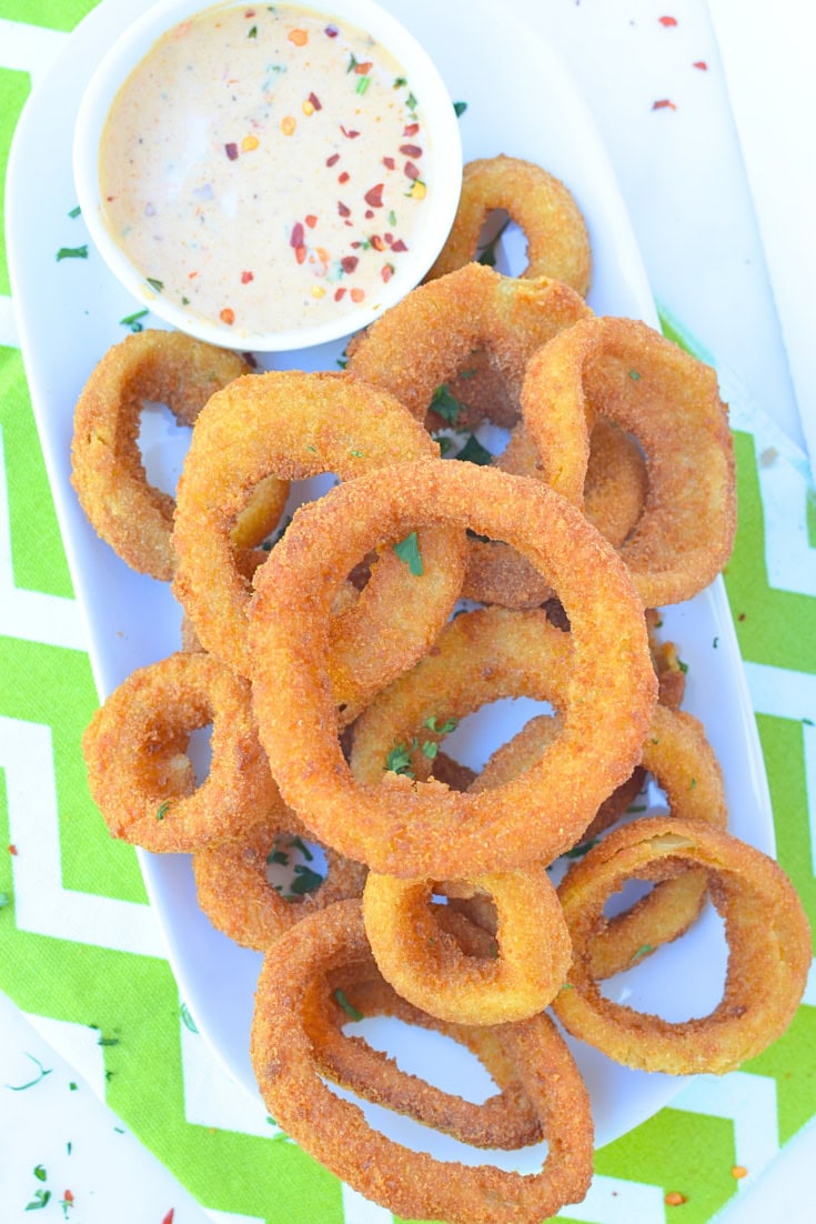 Frozen Onion rings in air fryer