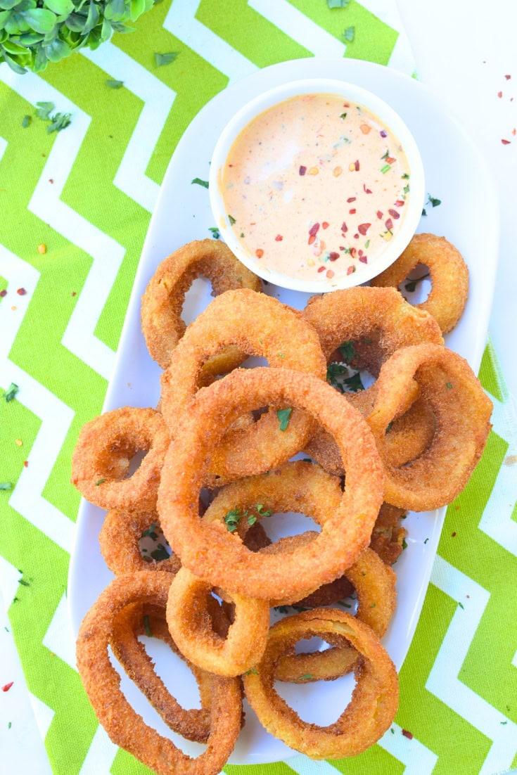 Frozen Onion rings in air fryer