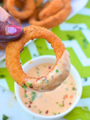 Air fryer Frozen onion rings