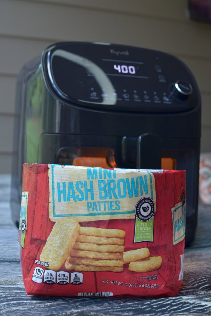 Air fryer Frozen hash brown patties 