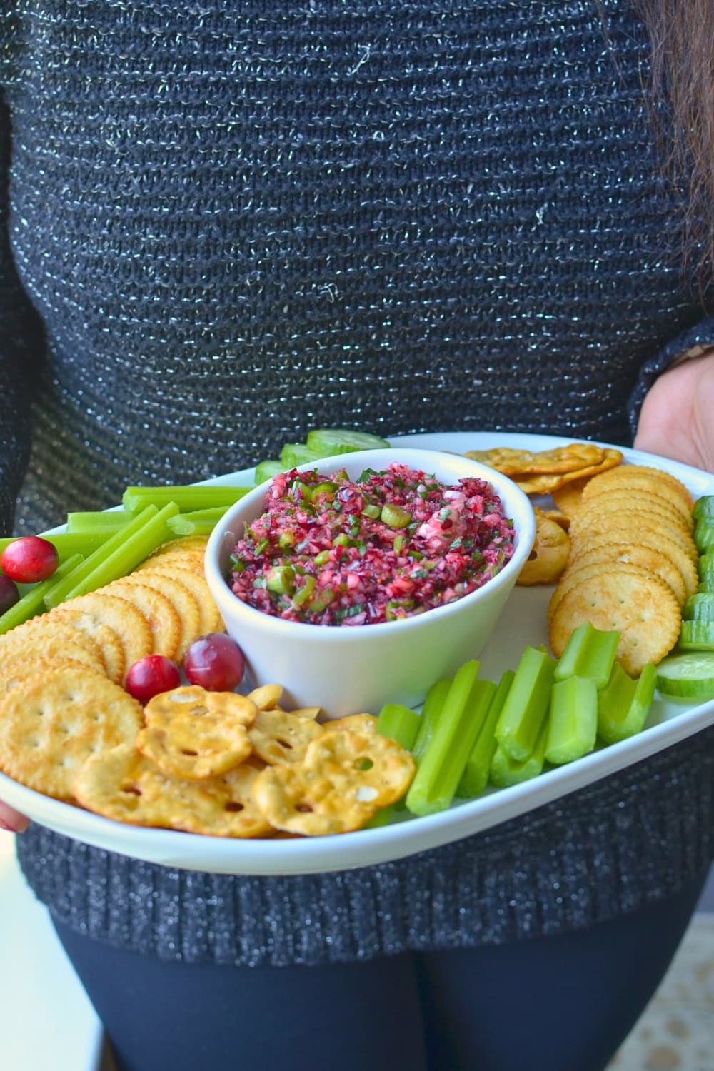 festive Cranberry jalapeño dip