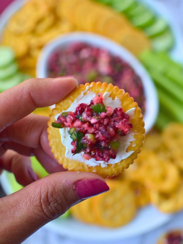 Cranberry jalapeño dip