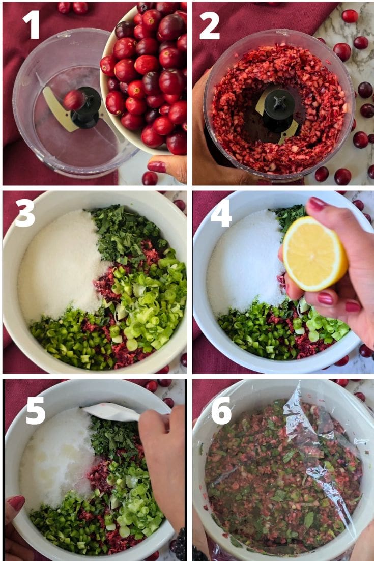 steps to make cranberry jalapeño cream cheese dip