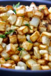 crispy frozen air fried diced potatoes