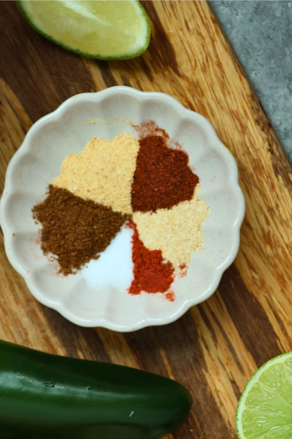 ingredients for elote seasoning