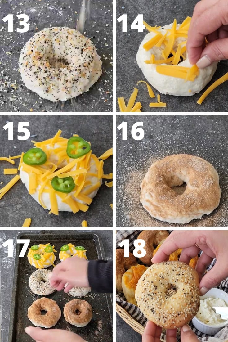 step by step recipe to make Greek yogurt bagel