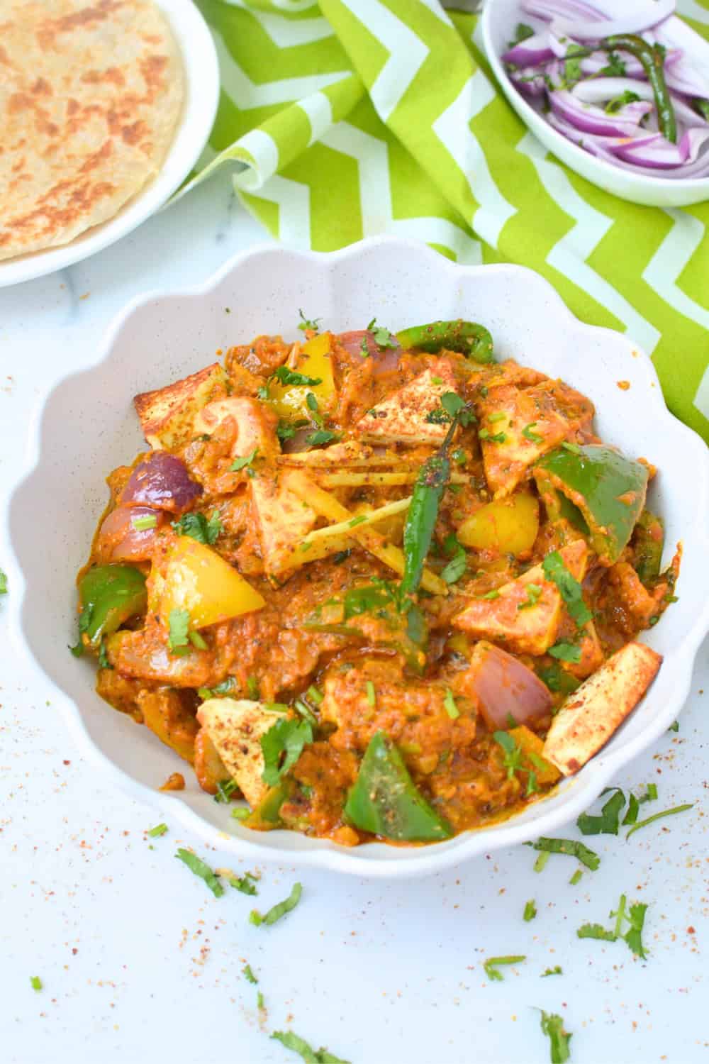 Kadai paneer recipe at home
