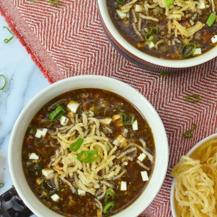 Indo - Chinese veg Manchow soup recipe