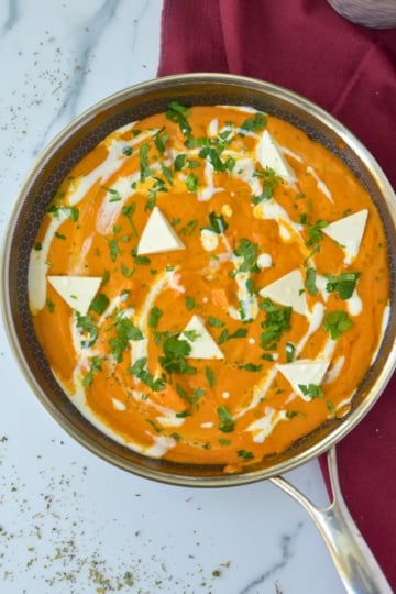 restaurant style shahi paneer