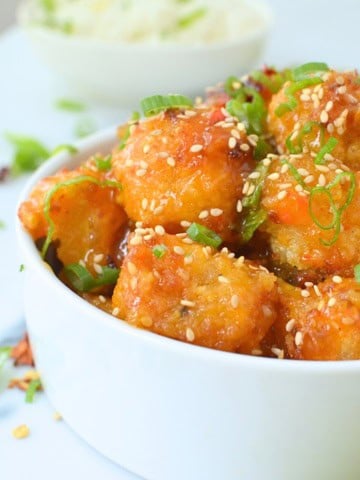 Orange cauliflower recipe (baked and air fried)