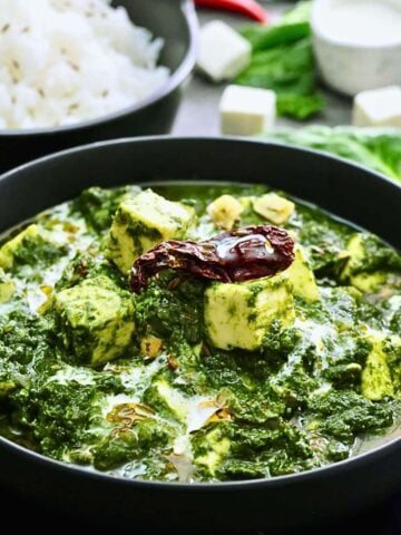 dhaba style palak paneer
