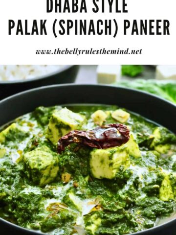 how to make palak paneer