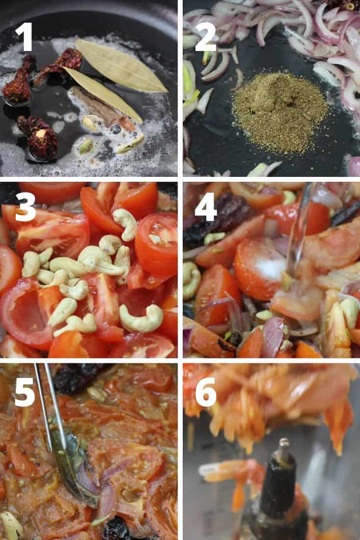 steps to make paneer butter masala