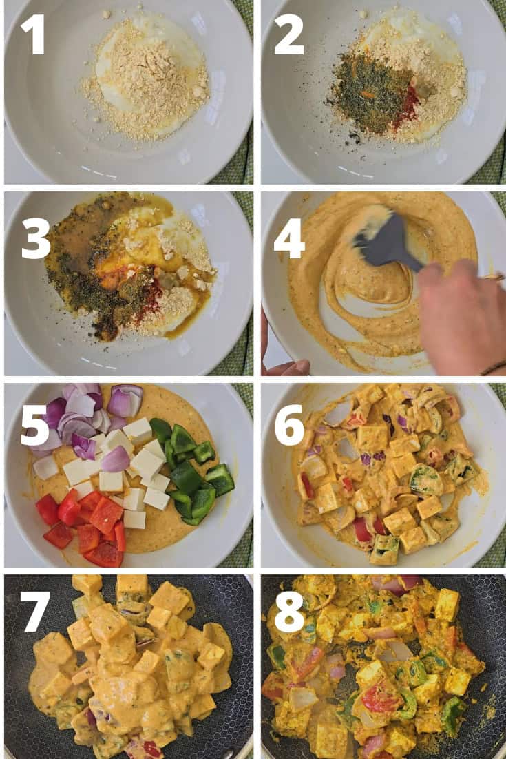 how to marinate and cook the paneer for tikka masala recipe
