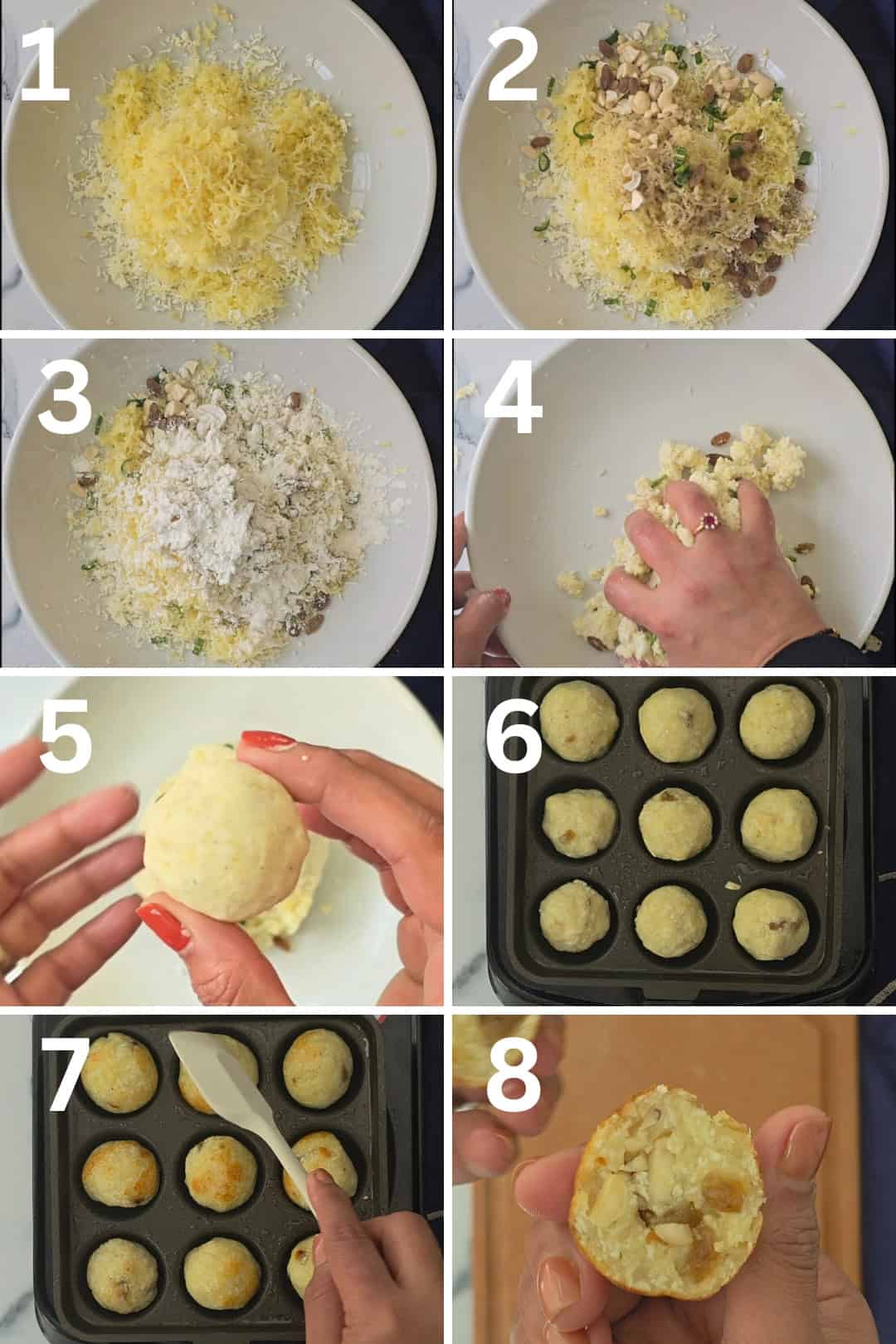 How to make Malai kofta balls in appe pan