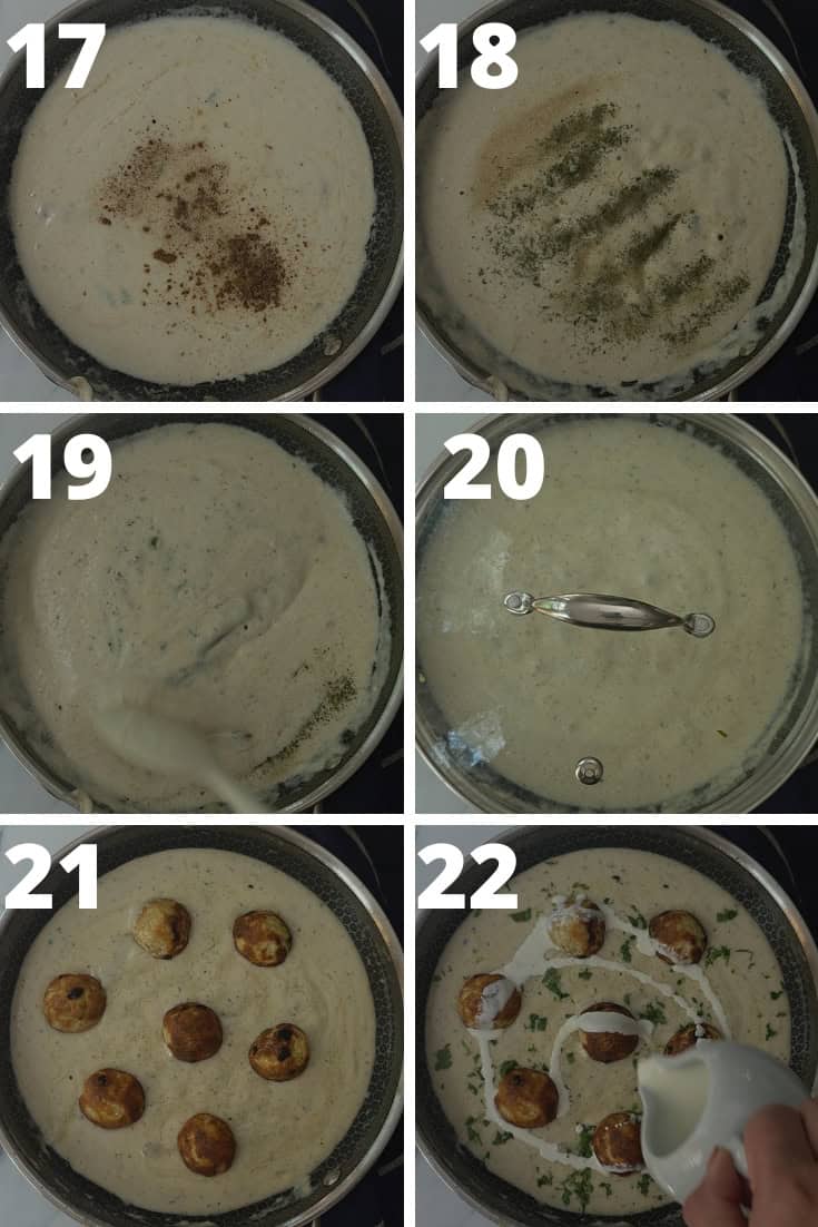 How to make white gravy for Malai kofta and how to assembly