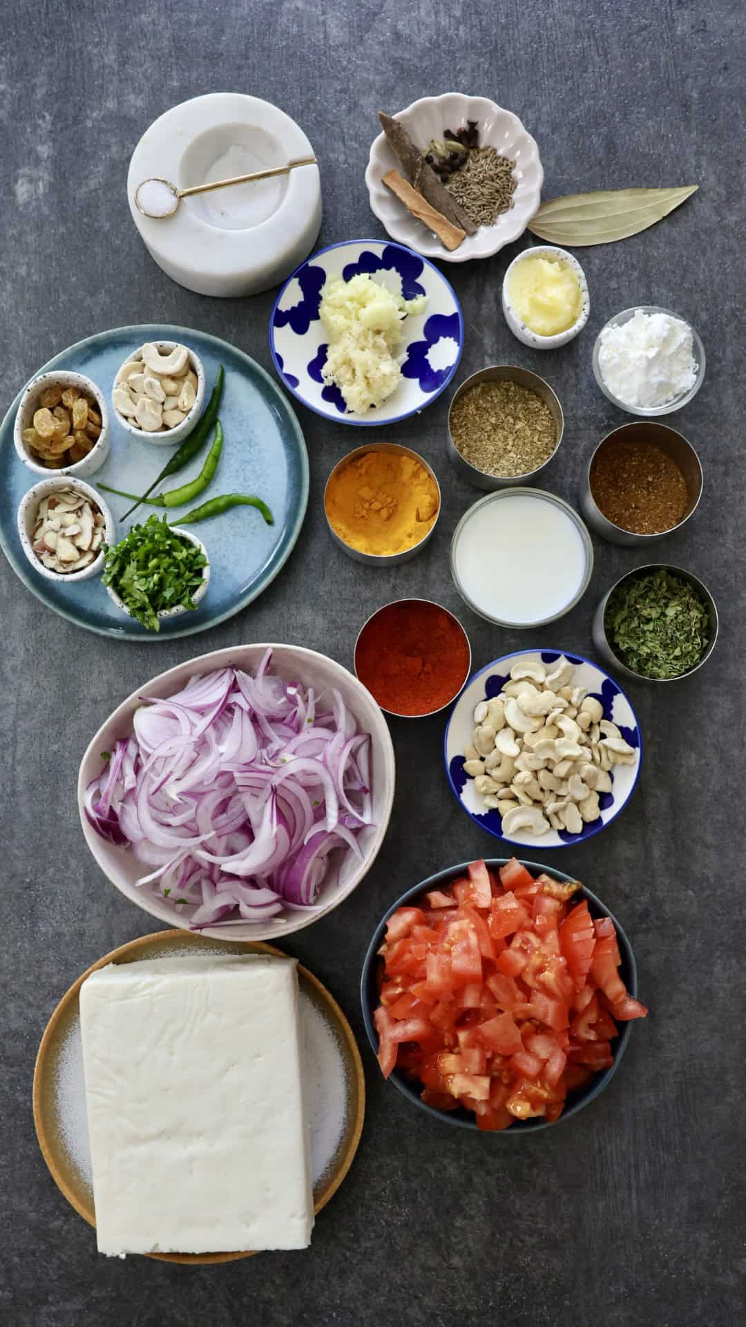 Paneer Pasanda Ingredients