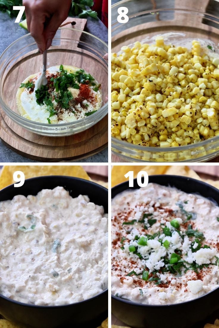 steo bby step recipe to make elote dip