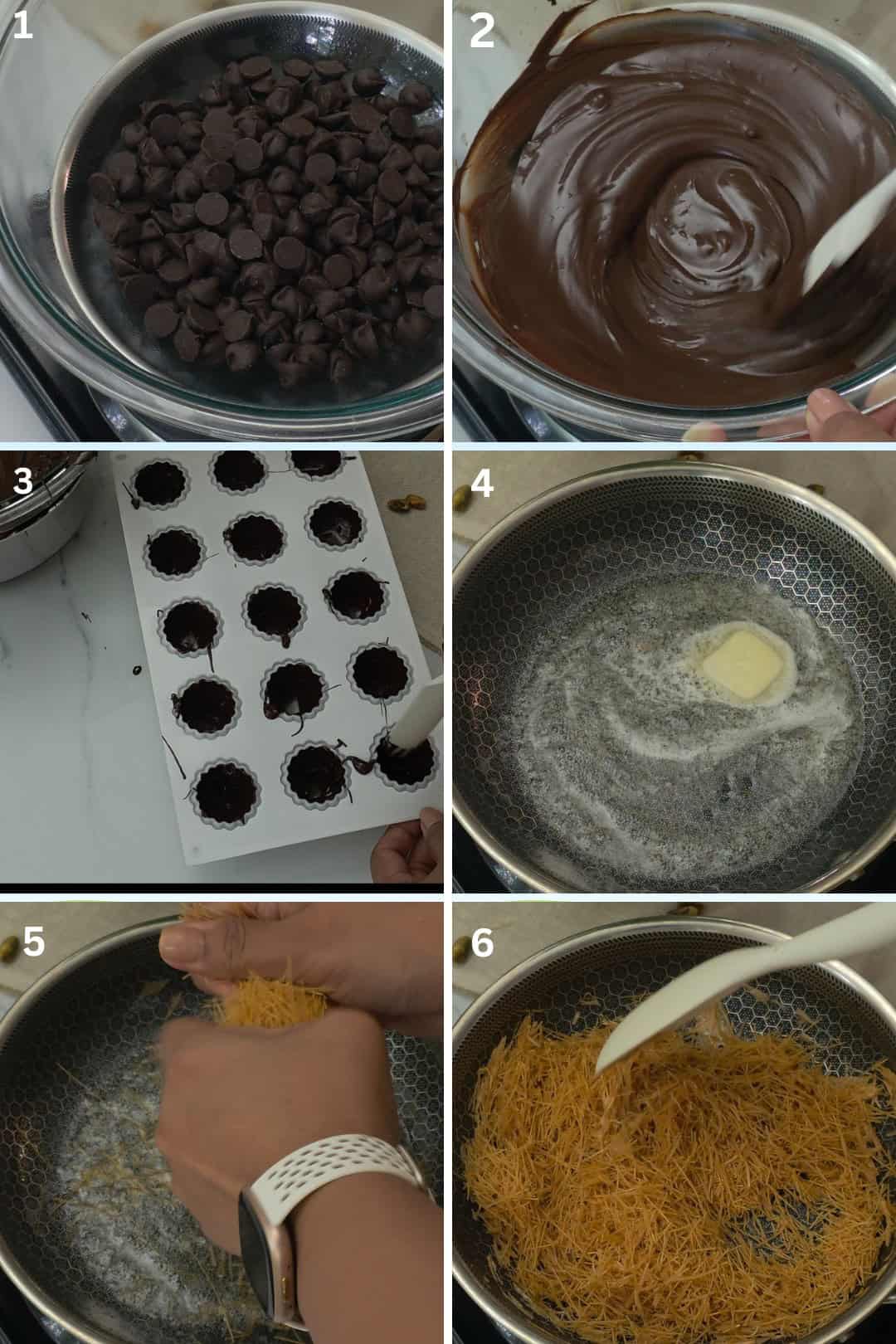 how to make dubai chocolate bite recipe