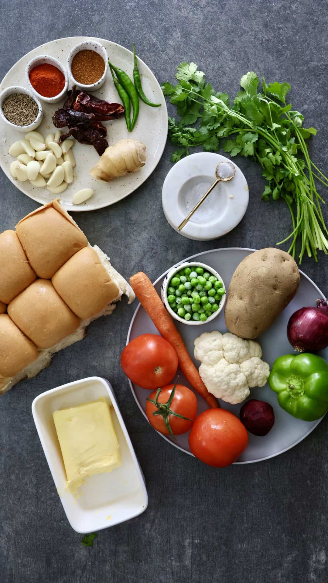 Pav Bhaji Ingredients