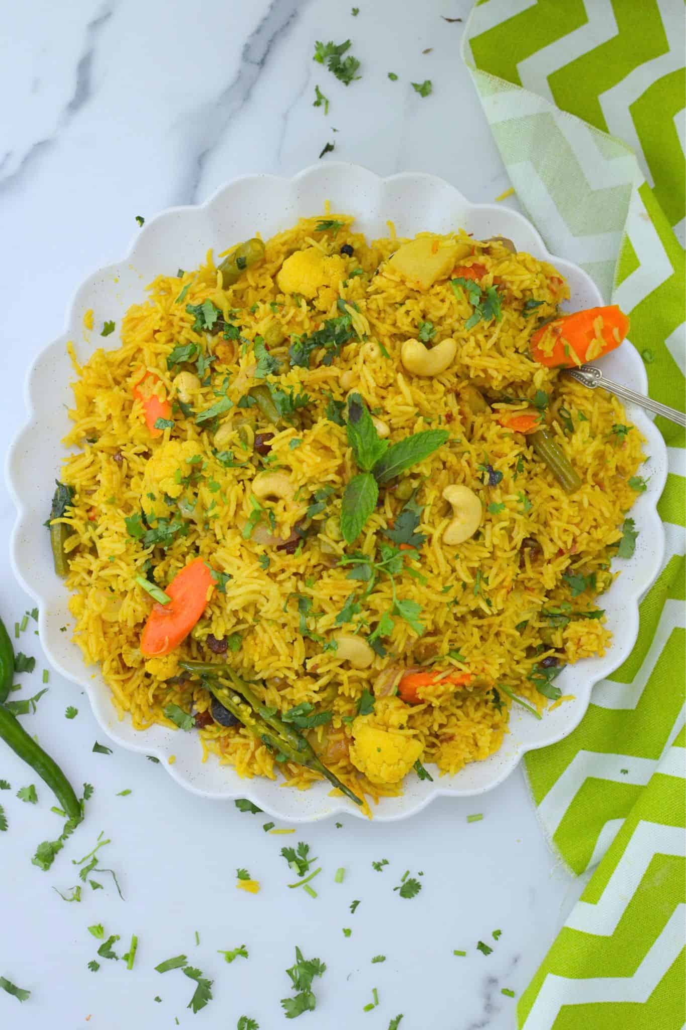 instant pot vegetable biryani
