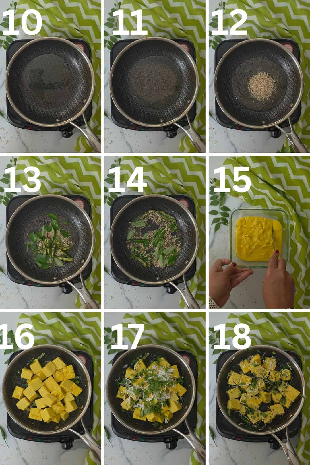 How to make Khandvi bites step by step pictures
