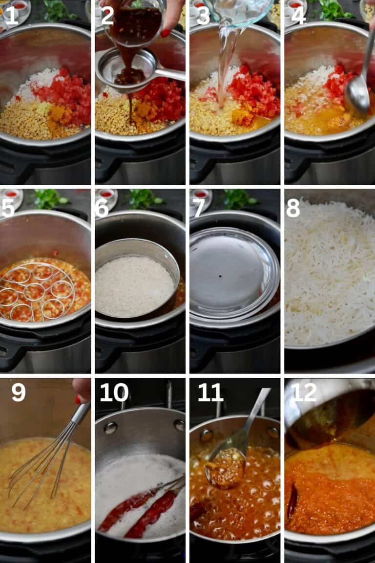 Instant Pot Toor Dal with Pot in Pot Rice in 20 minutes - The Belly ...