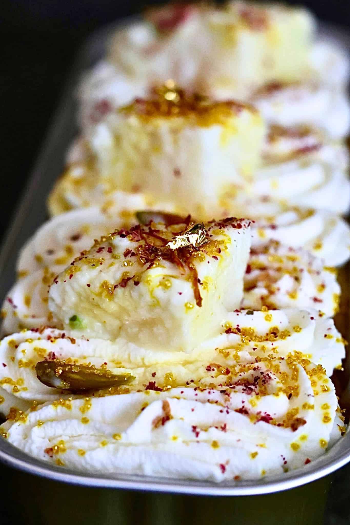 Ras Malai Tres Leches Cake Bar