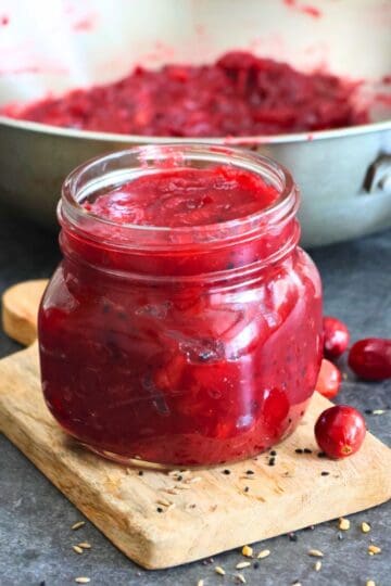 cranberry chutney launji