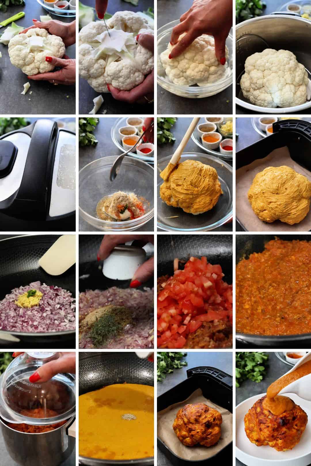 whole roasted cauliflower gobi musallam